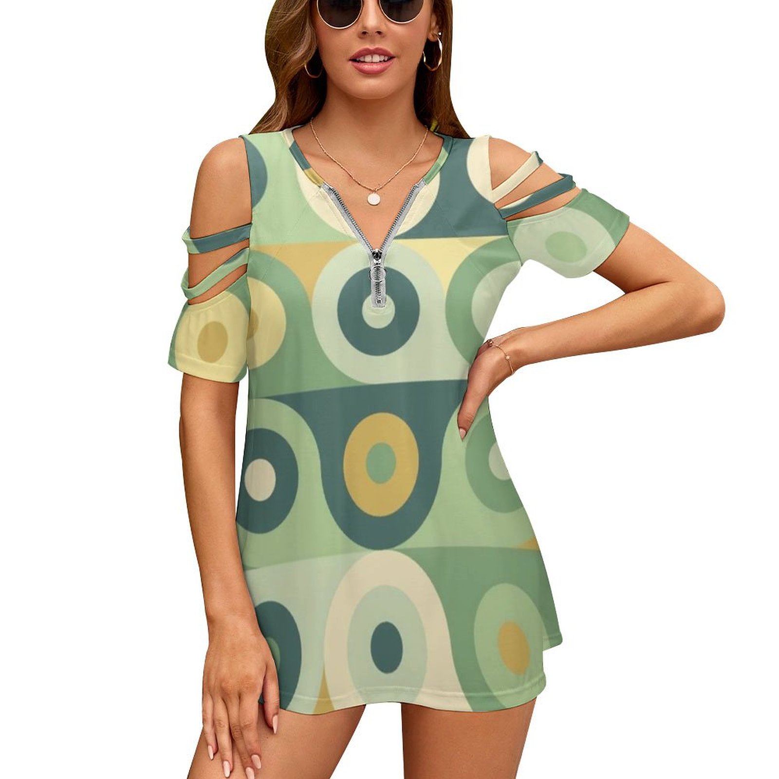 Women'S Fashion In The 60S - Groovy kaus wanita motif 70, atasan