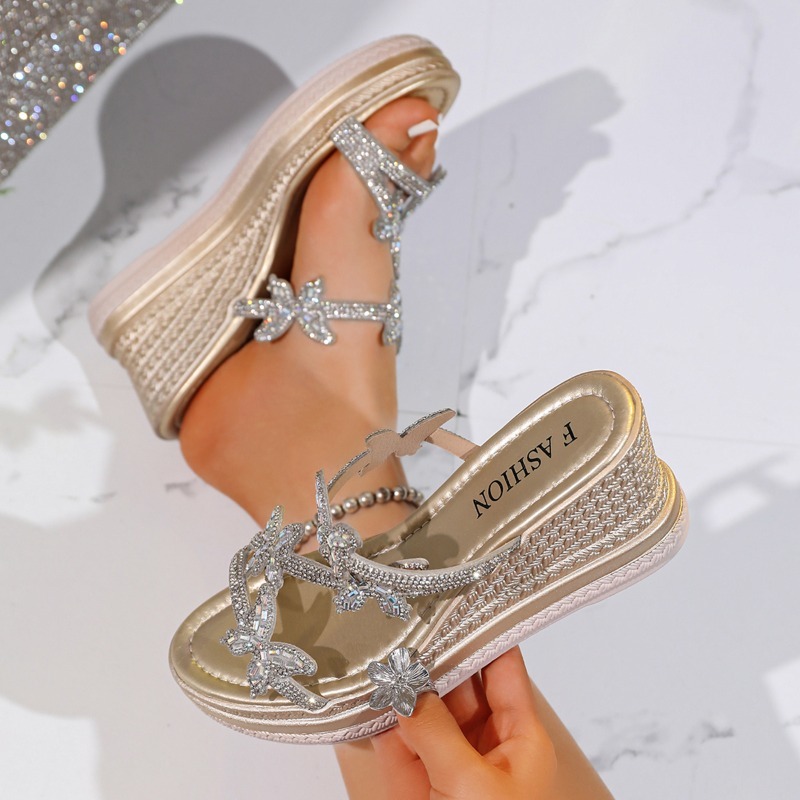 Women'S Fashion Belts - Sandal Wedges Wanita 2026 Musim Panas