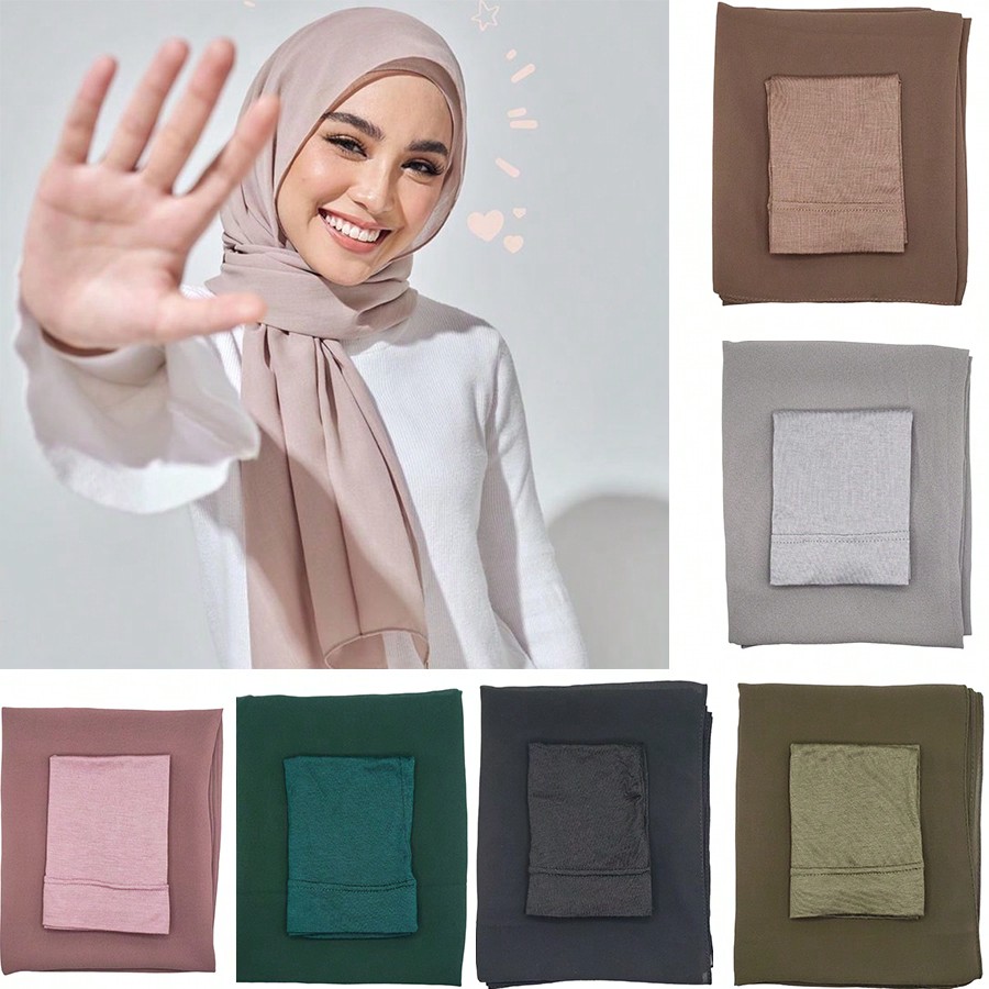 Women Fashion Wear - 2Pcs/Set Hijab dan Kerudung Wanita untuk