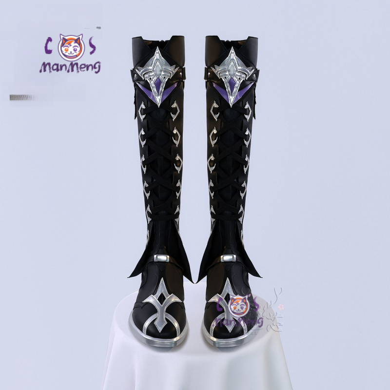 Women'S Fashion Leather Boots - Sepatu Kyryll Chudomirovich Flins Cosplay Genshin