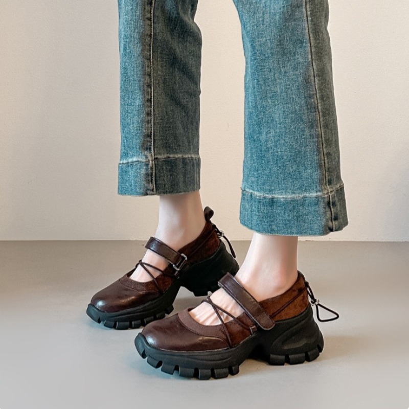 Women'S Fashion Gym Shoes - Sepatu Mary Jane Balet Retro Baru