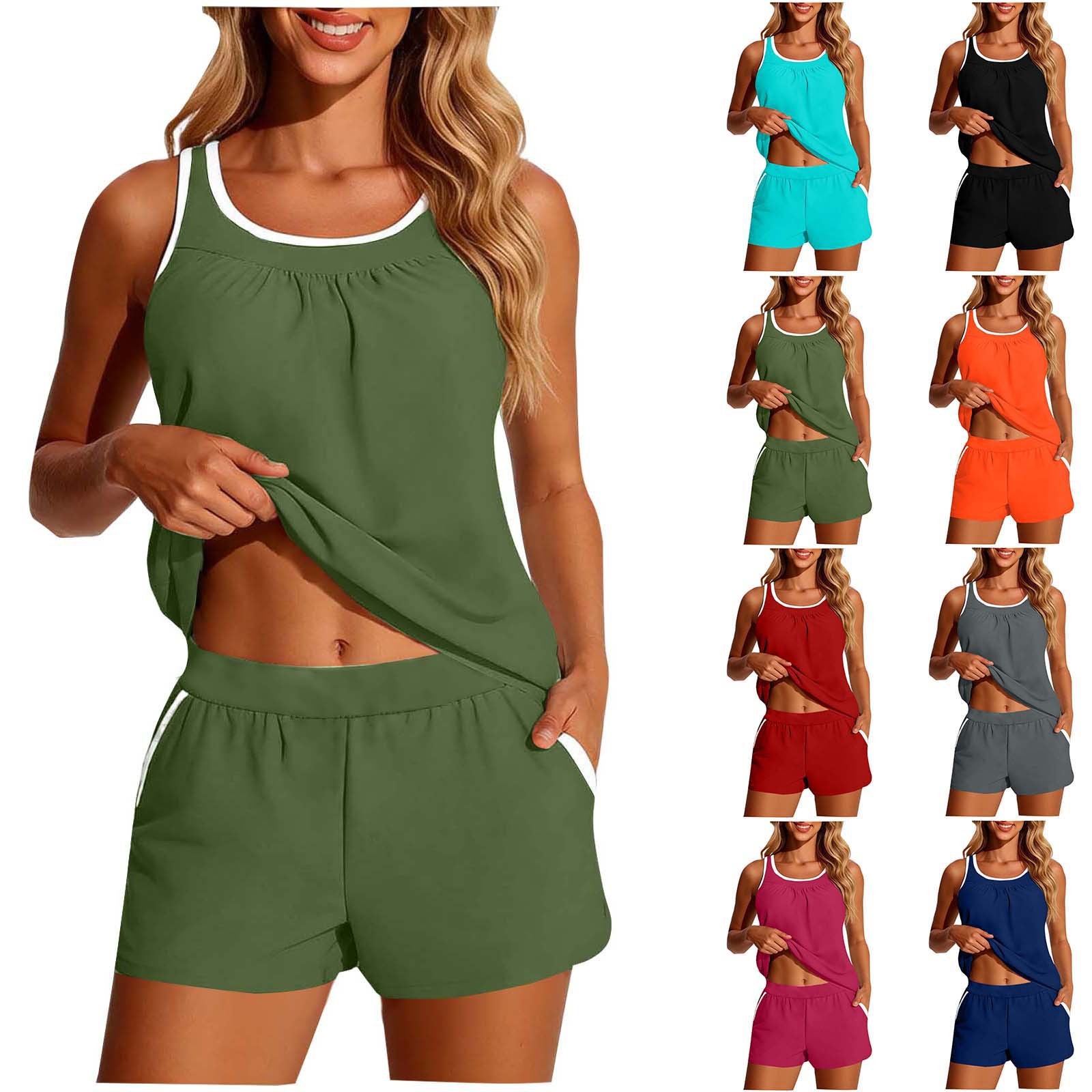 Crop Top Women - Pakaian Renang Wanita 2 Potong Tanpa