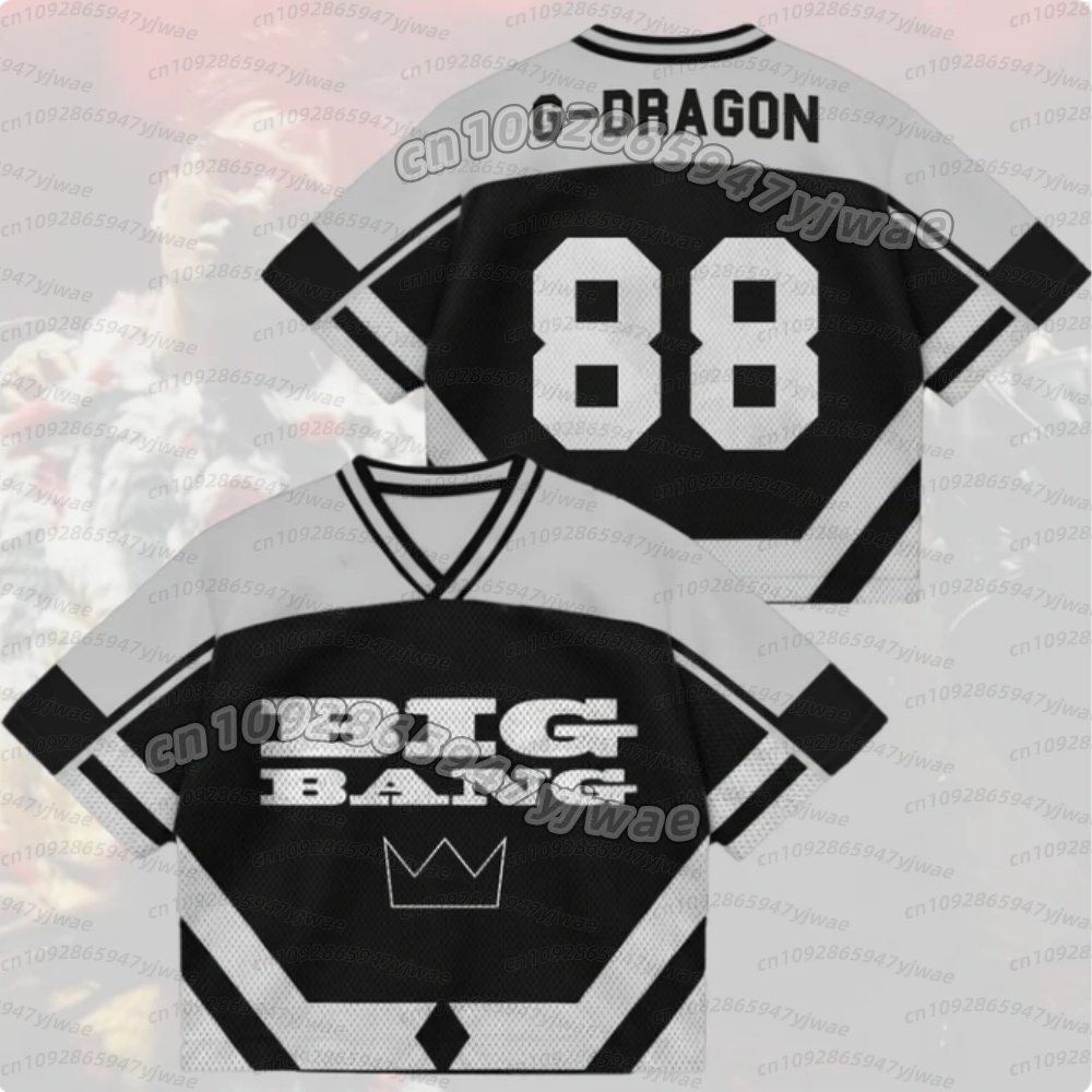 Trend Women Fashion - Kaos Jersey Jaring Campuran BigBang 2026