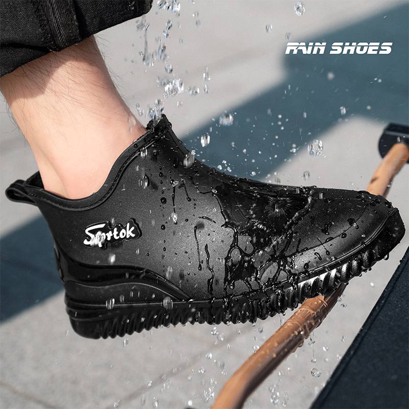 Women'S Fashion Rain Boots - Sepatu bot hujan pendek dewasa modis,