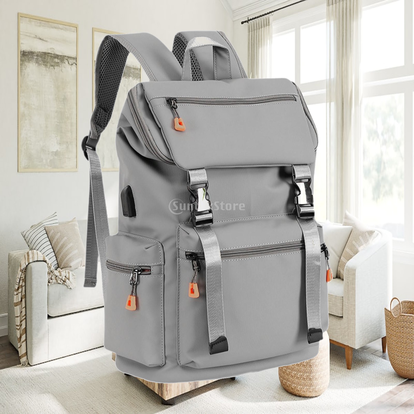 Women'S Fashion Backpack - Tas Ransel Kasual Organizer dengan Kantong,