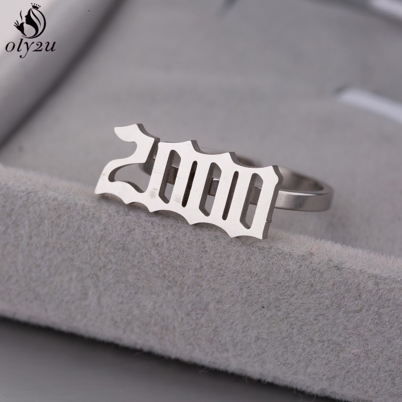 Women'S Fashion Year 2000 - Oly2u Cincin Angka Tahun Lahir yang