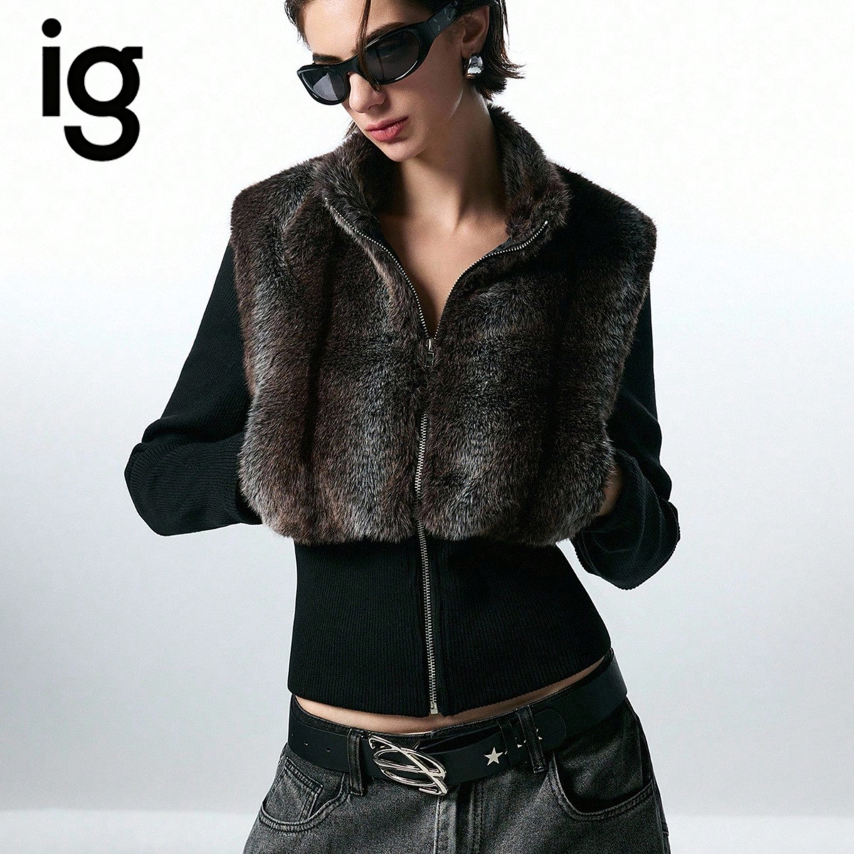 Women'S Fashion Gilet - Rompi Wanita Tanpa Lengan Beritsleting, Kerah