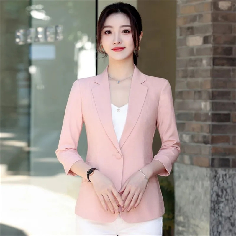 Jaket Setelan Lengan 3/4 Berga - Blazer Women Oversized ulasan dan harga