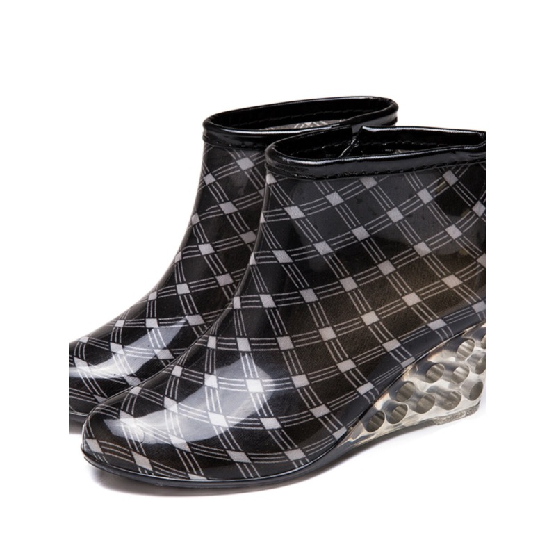 Sepatu Bot Hujan Wanita Hak Ti - Women'S Fashion Rain Boots ulasan dan harga