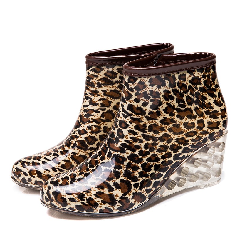 Sepatu Bot Hujan Wanita Hak Ti - Women'S Fashion Rain Boots ulasan dan harga