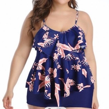Tankini Wanita Bikini Motif Bu - Crop Top Women ulasan dan harga