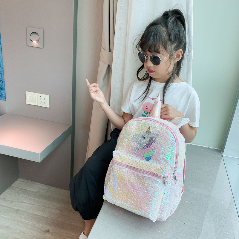 Tas Ransel Unicorn Payet Pink  - Women'S Fashion Backpack ulasan dan harga