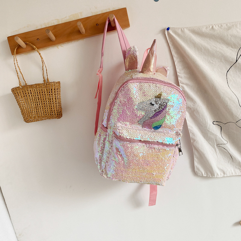 Tas Ransel Unicorn Payet Pink  - Women'S Fashion Backpack ulasan dan harga