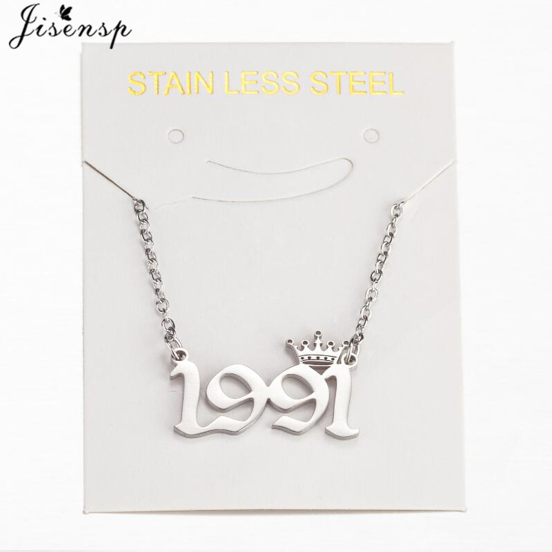 Kalung Nomor Tahun Mahkota Baj - Women'S Fashion Year 2000 ulasan dan harga