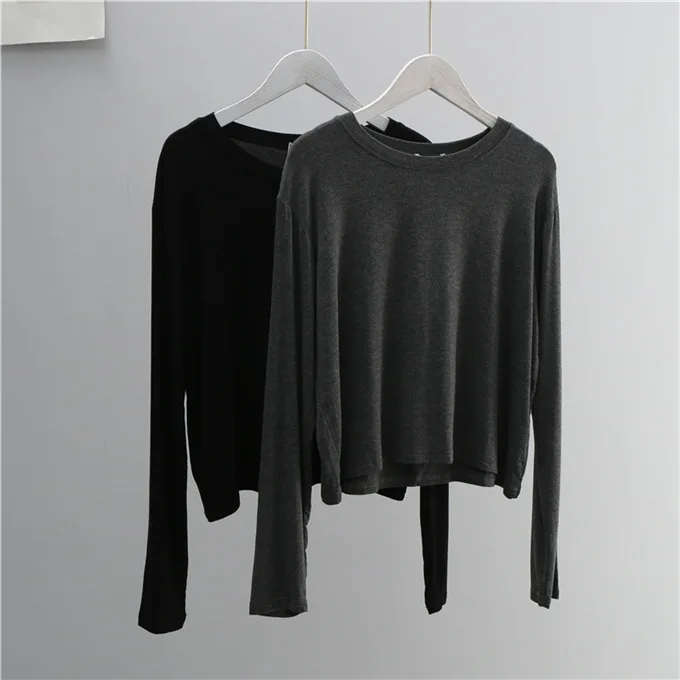 Kaos Lengan Panjang O Neck Bah - Women'S Fashion Tops ulasan dan harga