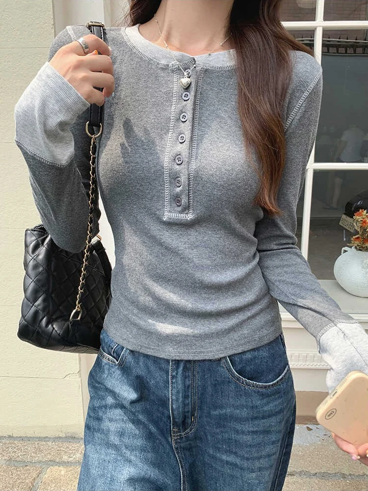 Kaos Patchwork Y2K 2025, Atasa - Women'S Fashion Tops ulasan dan harga