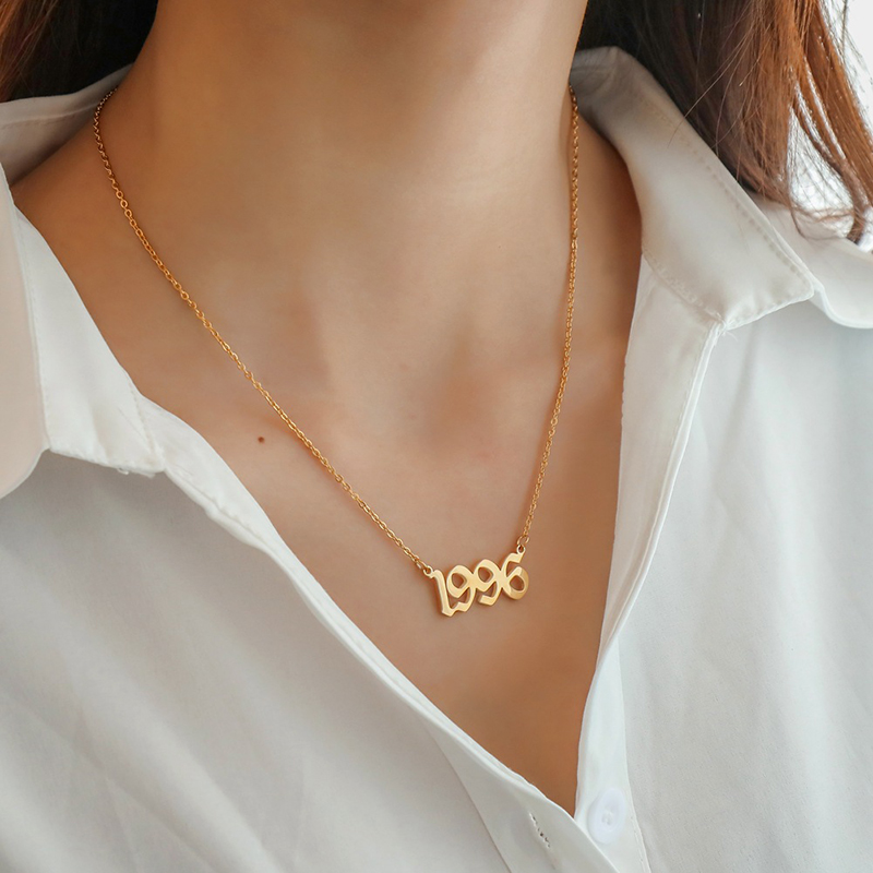 Kalung Liontin Trendi Baja Tah - Women'S Fashion Year 2000 ulasan dan harga
