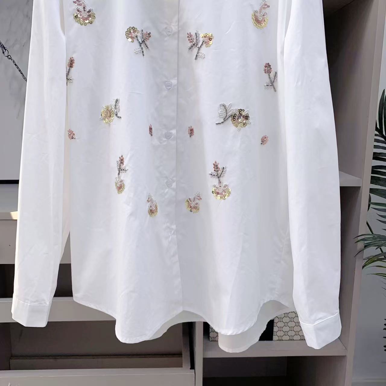 Blus Katun Bordir Mutiara Paye - Women'S Fashion Trends 2026 Spring Summer ulasan dan harga