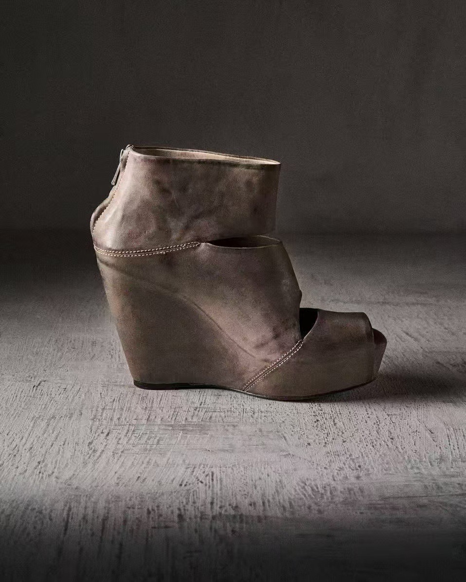 Sepatu Boots Platform Wedge Ku - Women'S Fashion Leather Boots ulasan dan harga