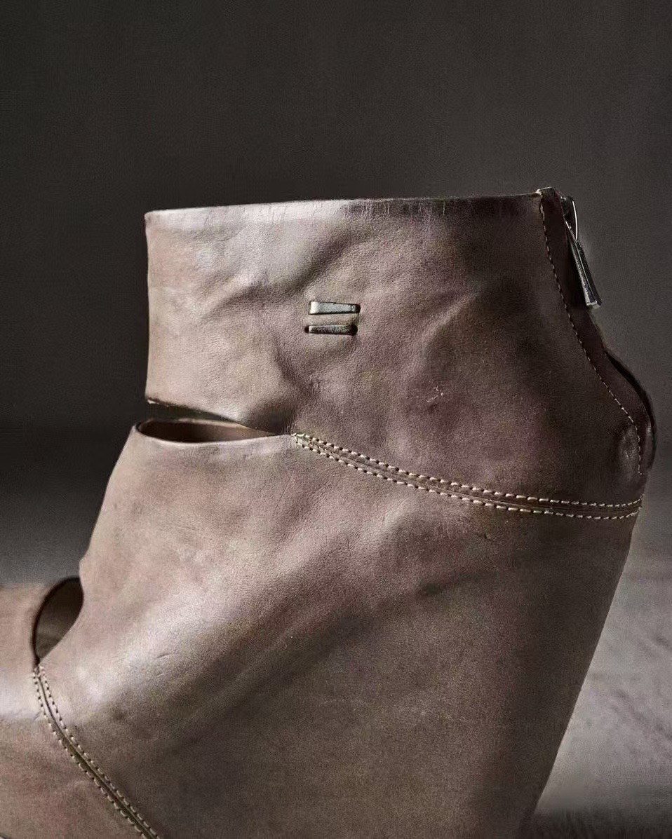 Sepatu Boots Platform Wedge Ku - Women'S Fashion Leather Boots ulasan dan harga
