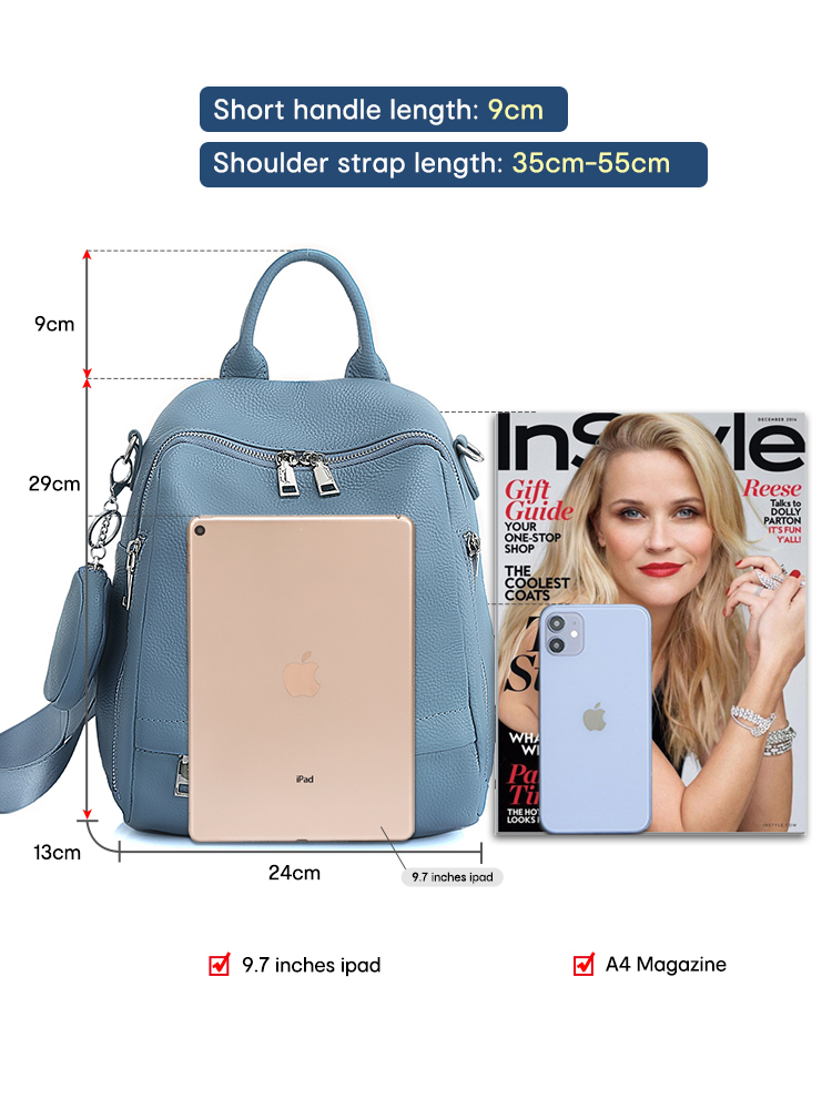 Zency Tas Ransel Kulit Asli Wa - Women'S Fashion Backpack ulasan dan harga