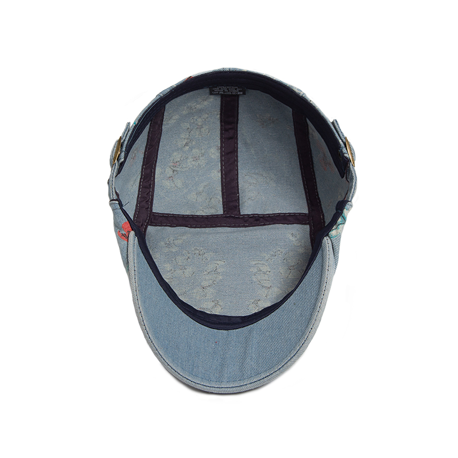 Baret Denim Gambar Cetak Antik - Women Fashion Nz ulasan dan harga