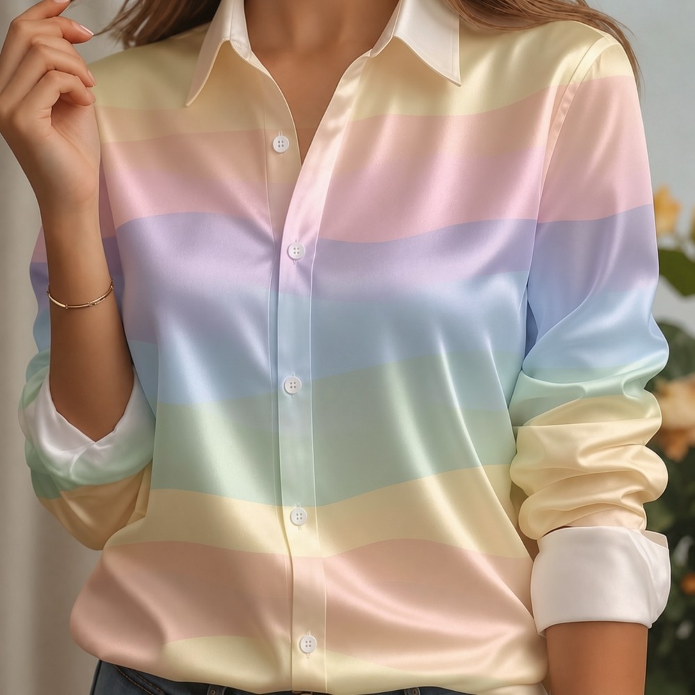 Kemeja Wanita Kerah Satin Berg - Trend Women Fashion ulasan dan harga