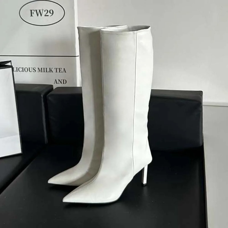 Sepatu Bot Panjang Wanita Mewa - Women'S Fashion Leather Boots ulasan dan harga