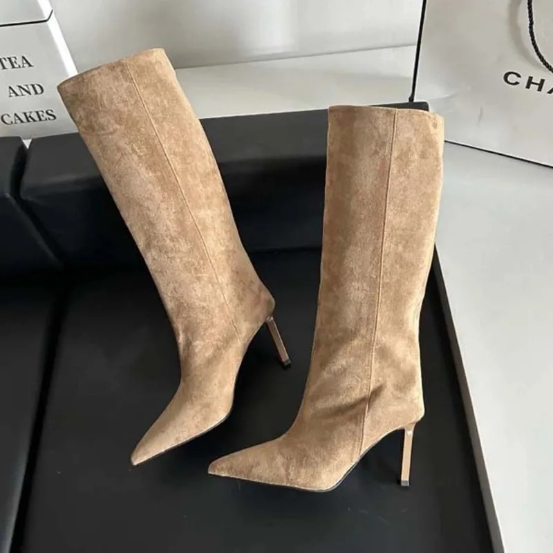 Sepatu Bot Panjang Wanita Mewa - Women'S Fashion Leather Boots ulasan dan harga