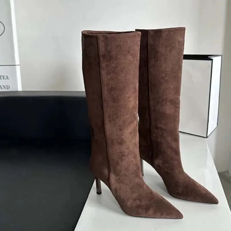 Sepatu Bot Panjang Wanita Mewa - Women'S Fashion Leather Boots ulasan dan harga