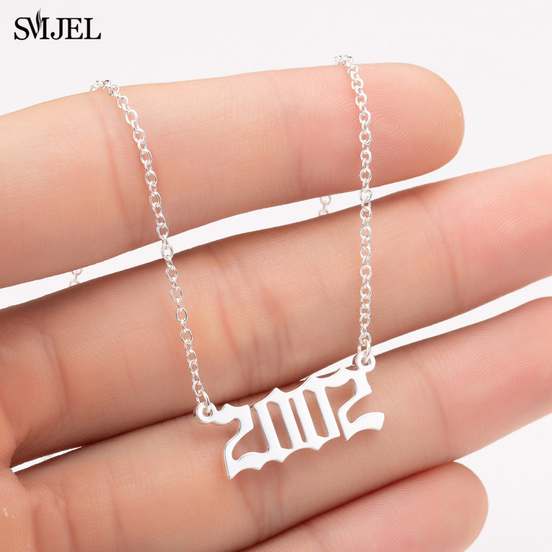 Kalung Angka Kelahiran Wanita  - Women'S Fashion Year 2000 ulasan dan harga