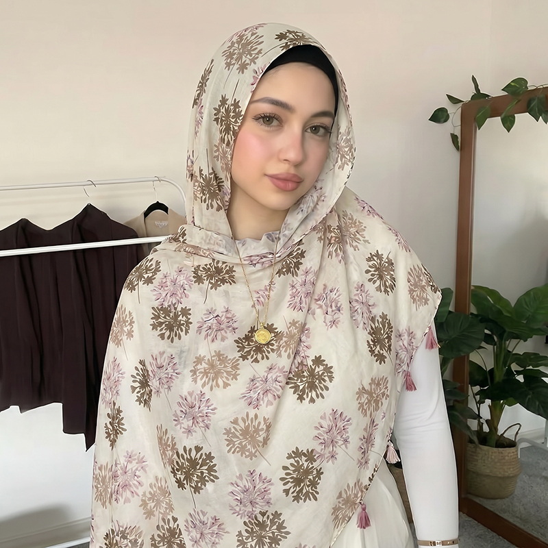 Hijab Muslim Elegan Patchwork  - Women Fashion Wear ulasan dan harga