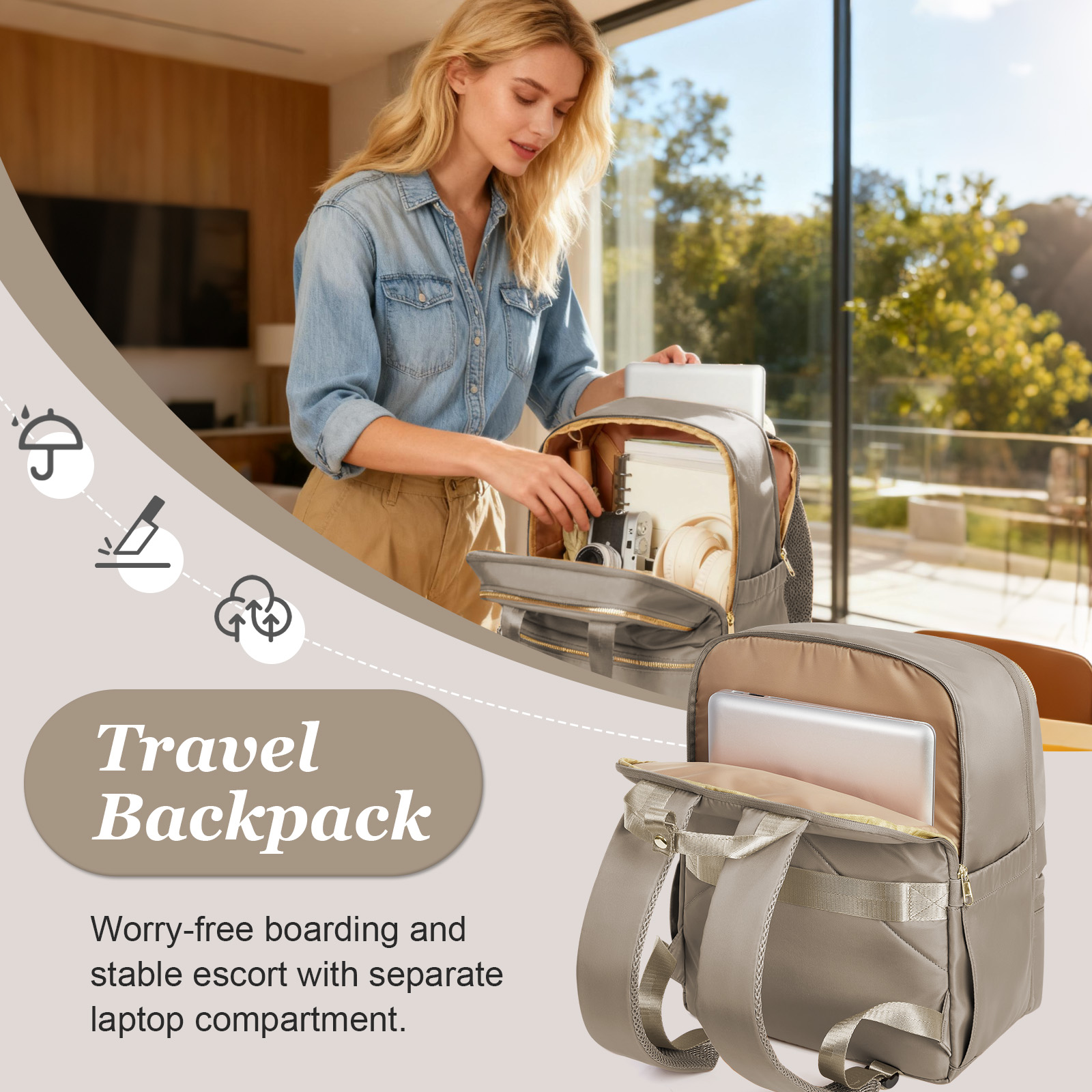 Ryanair 40x30x20 Tas Ransel Pe - Women'S Fashion Backpack ulasan dan harga