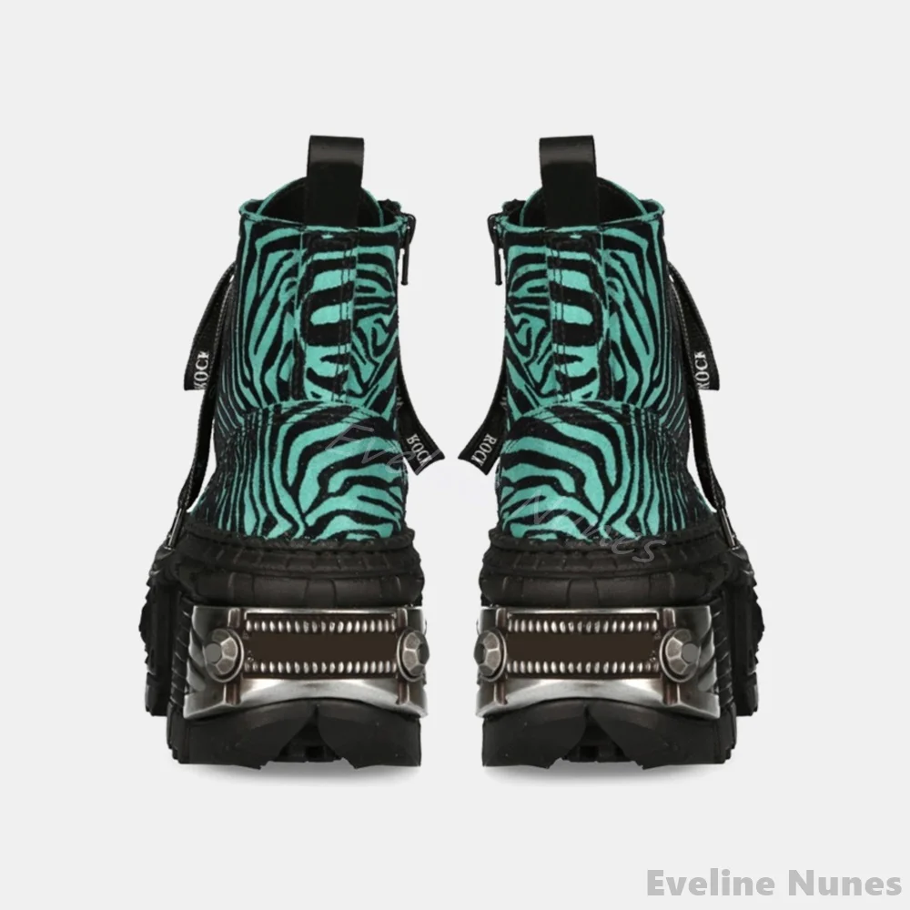 Sepatu Bot Punk Gambar Macan T - Women'S Fashion Leather Boots ulasan dan harga