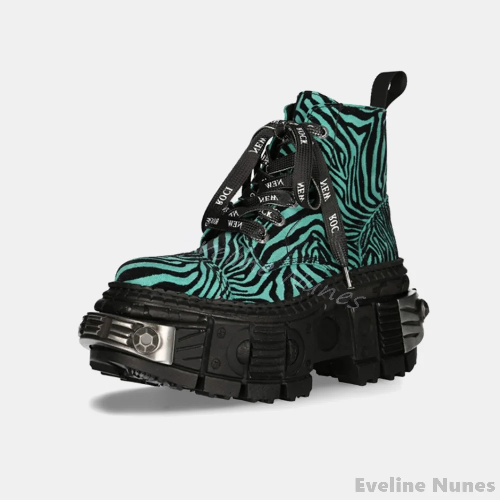Sepatu Bot Punk Gambar Macan T - Women'S Fashion Leather Boots ulasan dan harga