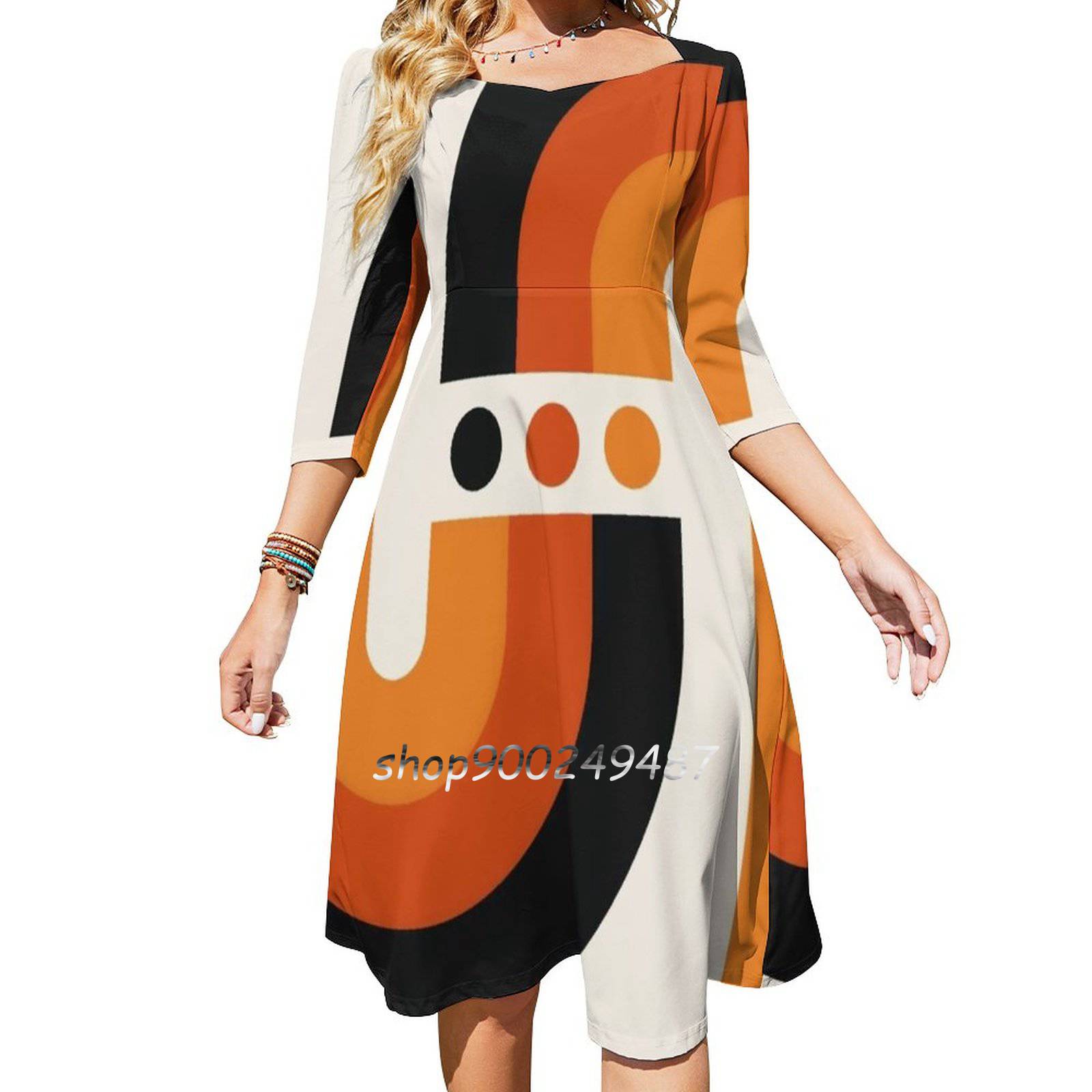 Gaun Lebar Pelangi Matahari Te - Women'S Fashion In The 60S ulasan dan harga