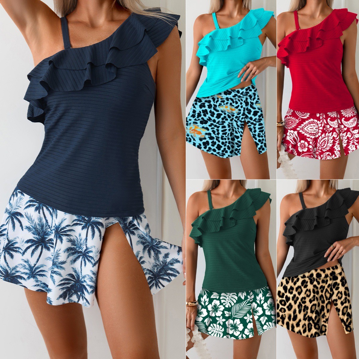 Pakaian Renang Tankini Wanita  - Crop Top Women ulasan dan harga
