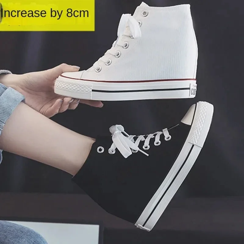 Sepatu Kanvas Platform Tinggi  - Women'S Fashion Gym Shoes ulasan dan harga