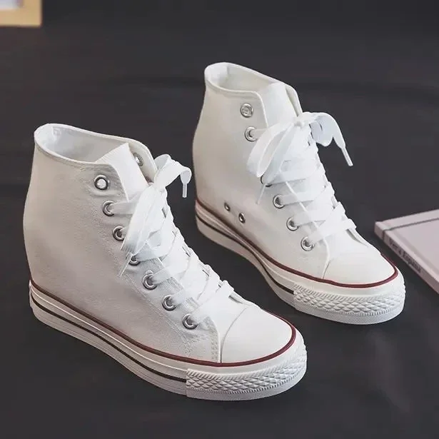Sepatu Kanvas Platform Tinggi  - Women'S Fashion Gym Shoes ulasan dan harga