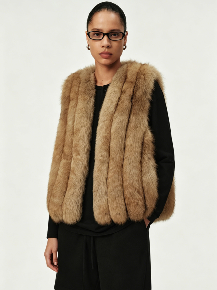 TOKO Rompi Bulu Rubah Palsu Be - Women'S Fashion Gilet ulasan dan harga