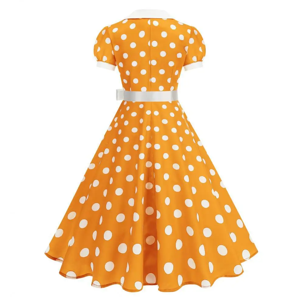 Gaun Musim Panas Vintage Polka - Women'S Fashion In The 60S ulasan dan harga