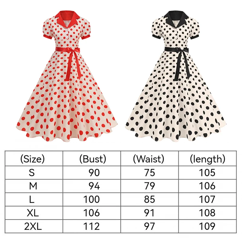 Gaun Musim Panas Vintage Polka - Women'S Fashion In The 60S ulasan dan harga