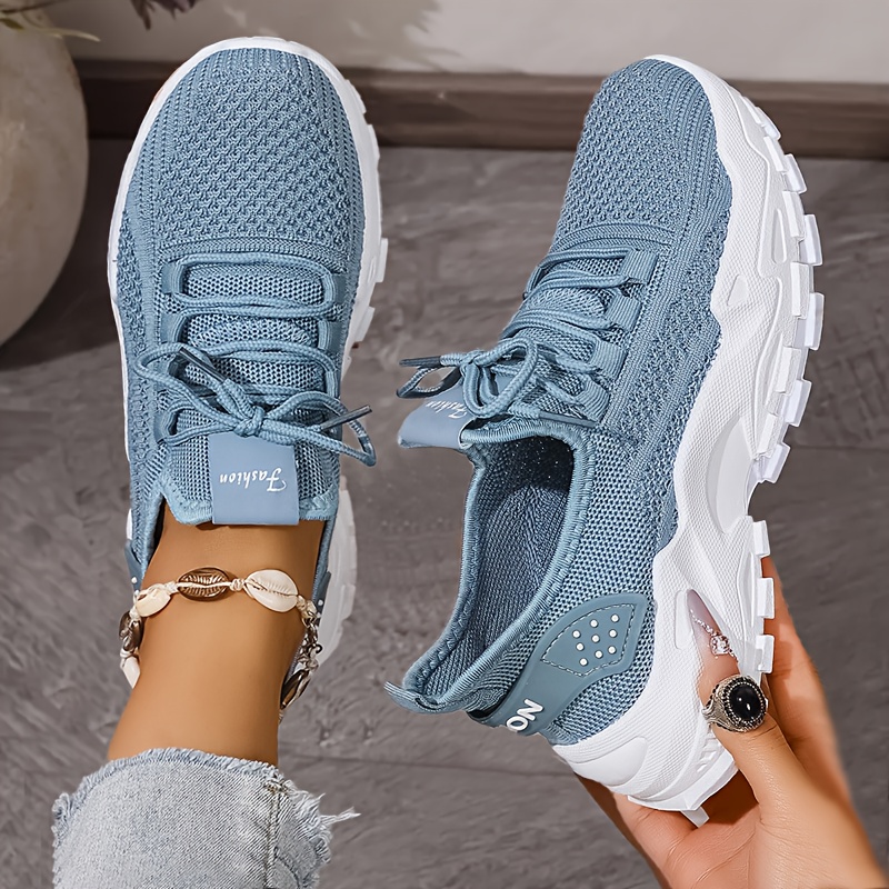 Sepatu Rajut Bernapas Fashion  - Women'S Fashion Gym Shoes ulasan dan harga