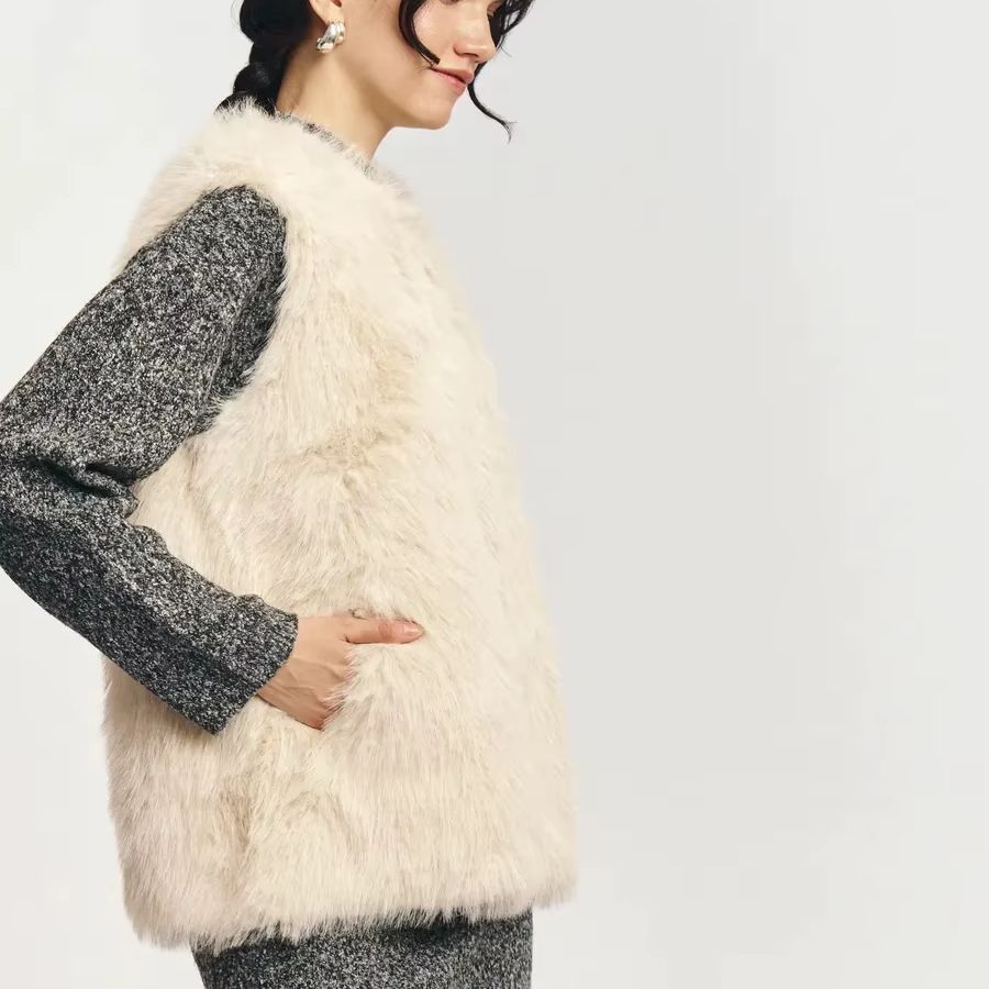 IG 2026 Rompi Bulu Wanita Tanp - Women'S Fashion Gilet ulasan dan harga