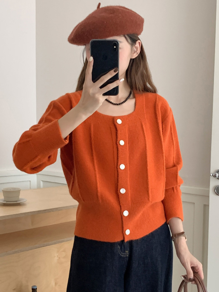 Kardigan Rajut Kerah Kotak Gay - Women'S Fashion Gilet ulasan dan harga