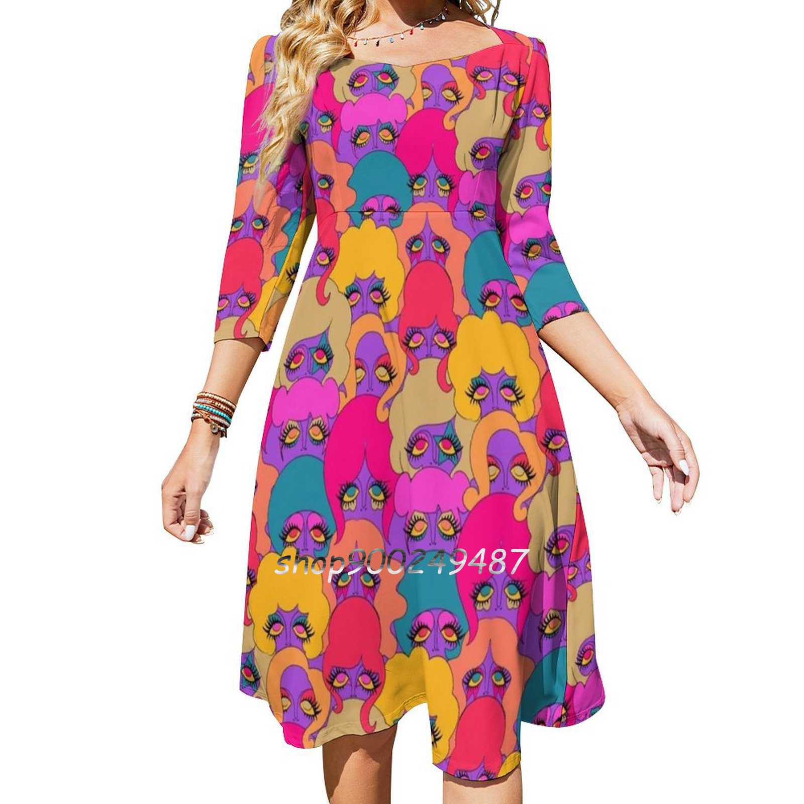 Gaun rumbai simpul kekasih wan - Women'S Fashion In The 60S ulasan dan harga