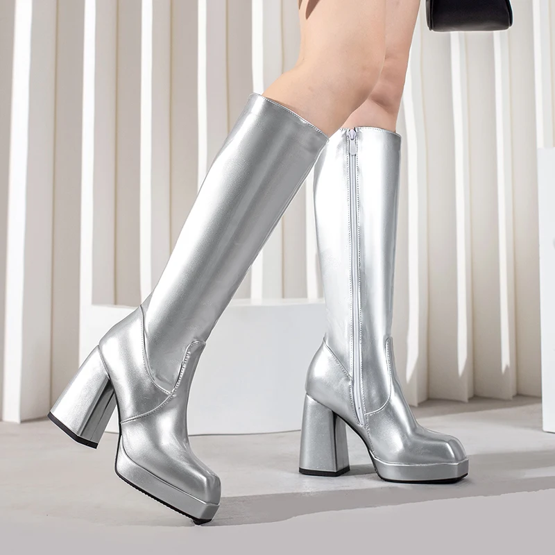 Sepatu bot panjang selutut unt - Women'S Fashion Leather Boots ulasan dan harga