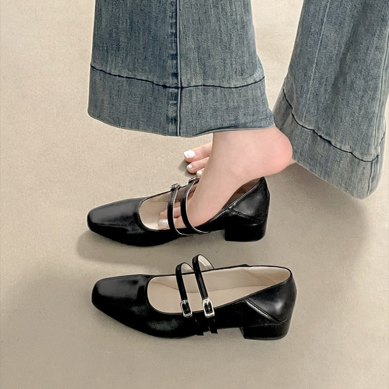 Sepatu Mary Jane Wanita Hak Re - Women'S Fashion Belts ulasan dan harga