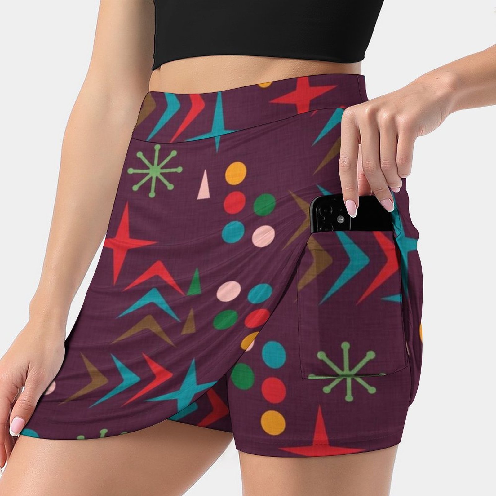 Pola atom ungu pertengahan aba - Women'S Fashion In The 60S ulasan dan harga