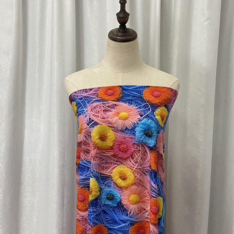 Bahan Kain Caiyun Motif Bunga  - Women'S Fashion In The 60S ulasan dan harga
